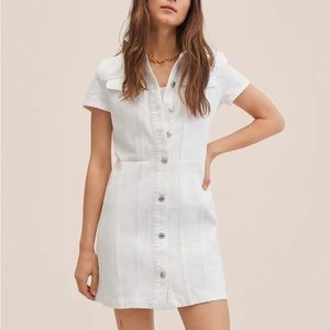 ‼️NWT‼️ Mango Denim Shirt Dress